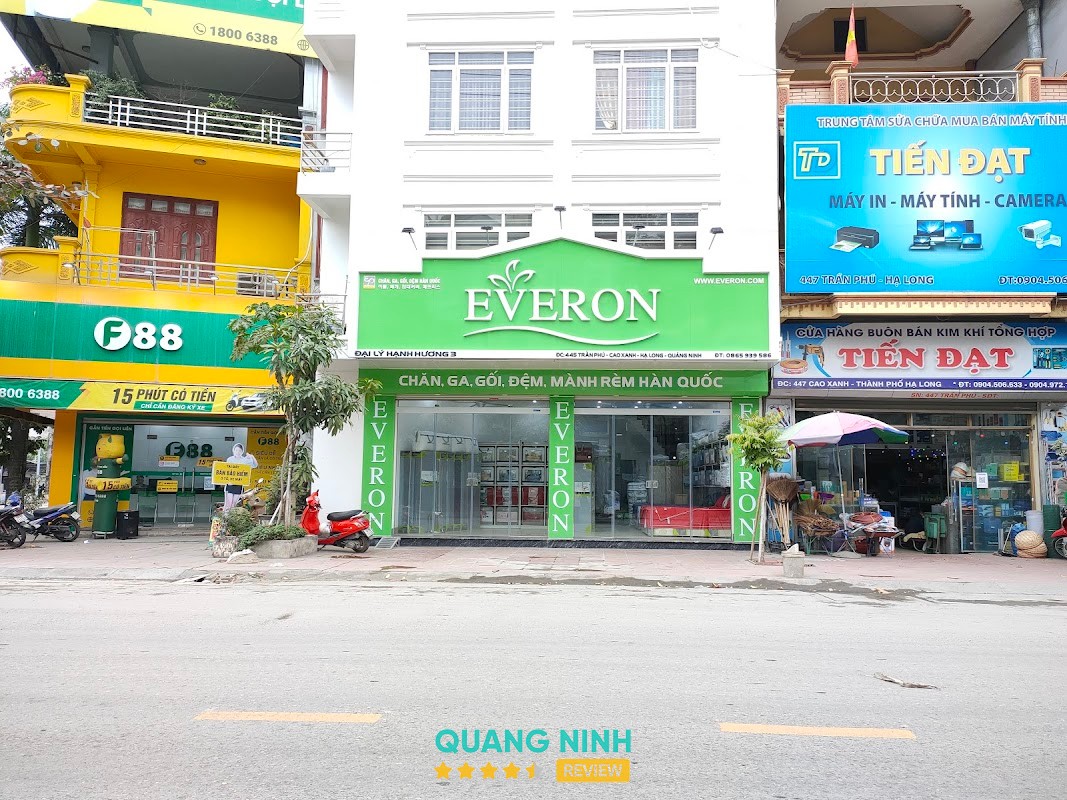 EVERON Chăn Ga Gối Đệm Hàn Quốc Cao Xanh