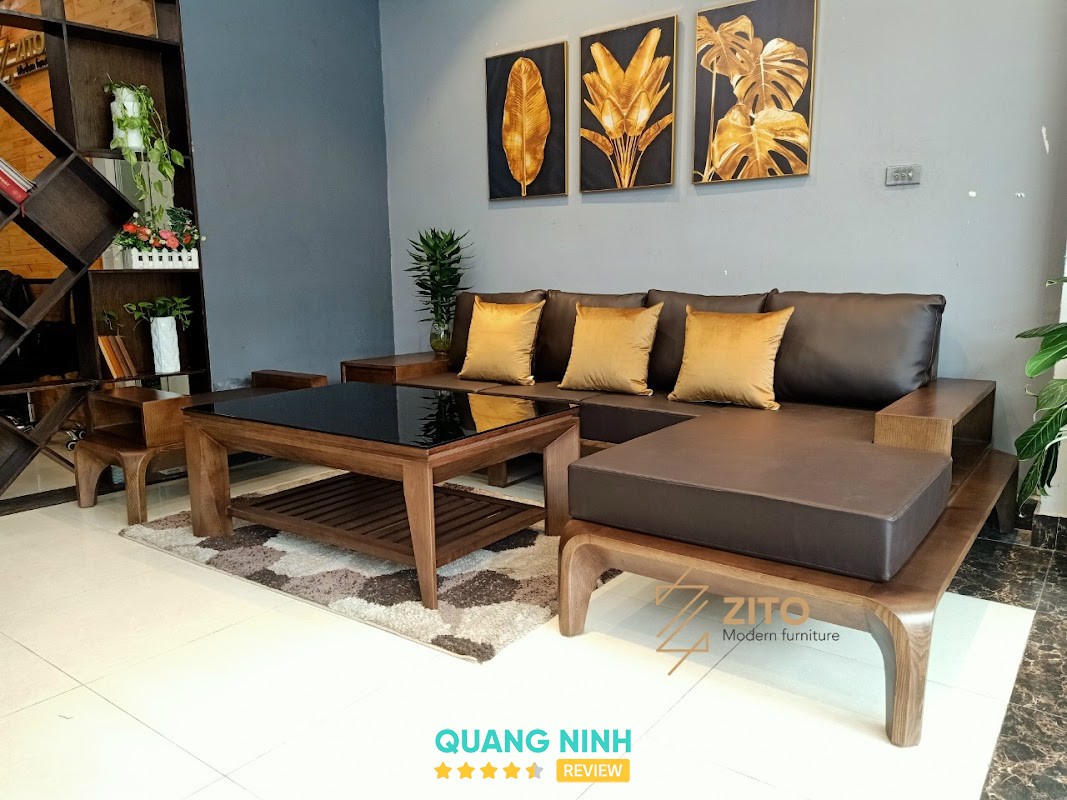 Ghế sofa gỗ Hương gỗ Sồi Hạ Long