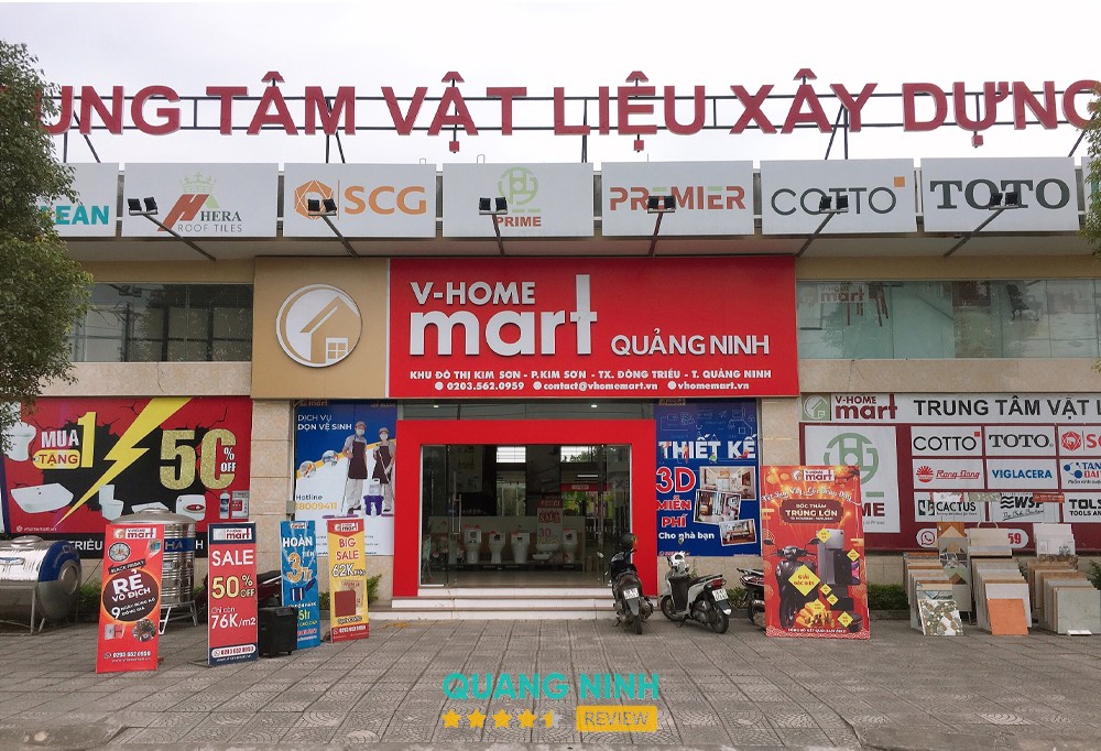 Không gian mua sắm tại VHOME mart Quảng Ninh