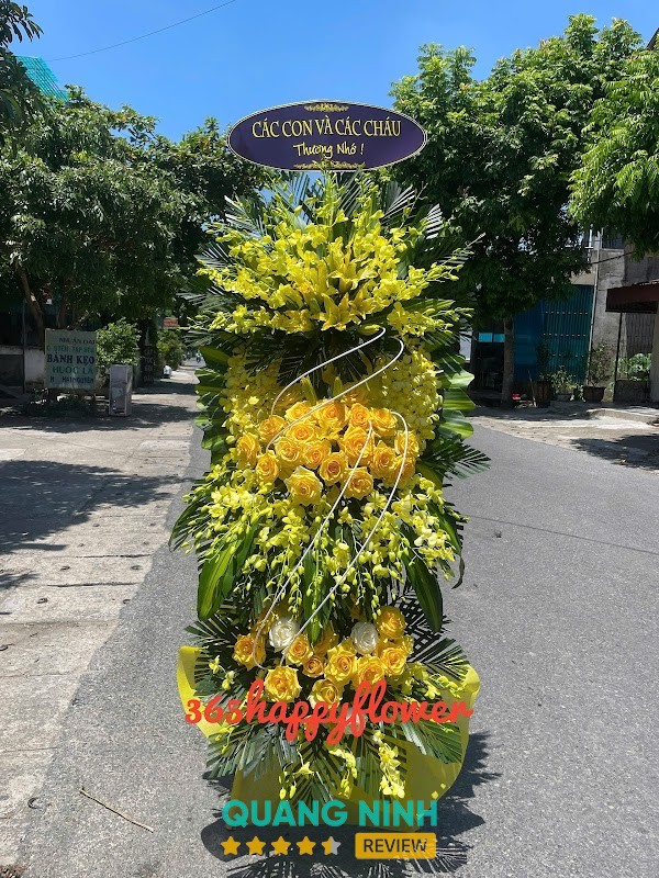 365HappyFlower - Vòng Hoa Đám Tang Hoa Viếng TP Cẩm Phả Quảng Ninh