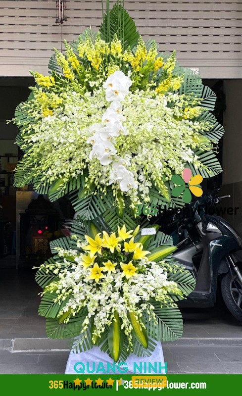 365HappyFlower - Vòng Hoa Đám Tang Hoa Viếng TP Đông Triều Quảng Ninh – hình ảnh 2