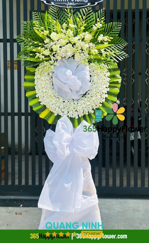 365HappyFlower - Vòng Hoa Đám Tang Hoa Viếng TP Đông Triều Quảng Ninh – hình ảnh 3