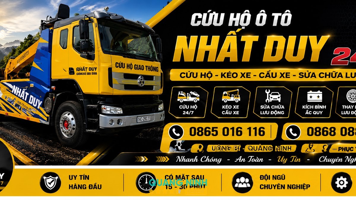 Cứu Hộ Ô Tô 24/7 Uông Bí Nhất Duy