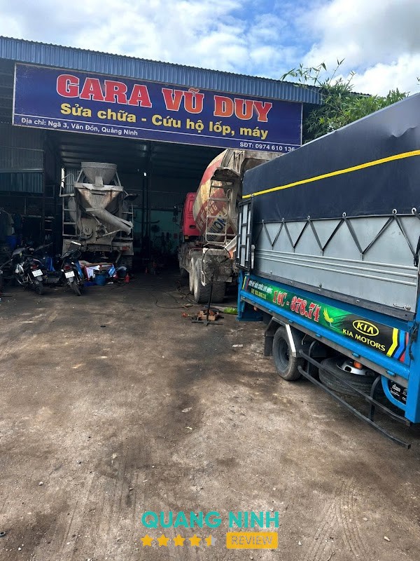 Gara Vũ Duy sửa chữa cứu hộ lốp, máy , gầm 24/24 Vân Đồn