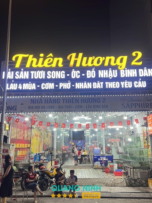Nhà hàng Thiên Hương 2 - Hải sản tươi sống - Cơm bình dân - Bún Cù Kỳ - Xôi chả mực đặc sản Hạ Long, Bia Hơi Hạ Long – hình ảnh 2