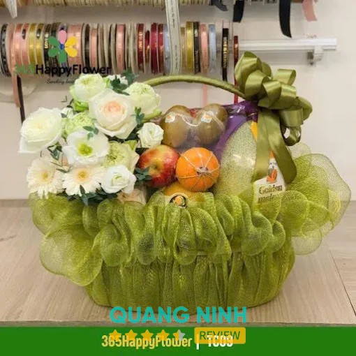 Giỏ trái cây quà tặng tại 365HappyFlower Móng Cái