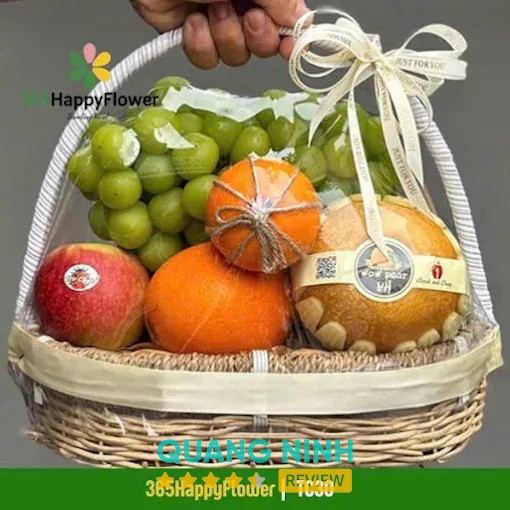 Mẫu hoa quả kết hợp hoa tươi tại 365HappyFlower