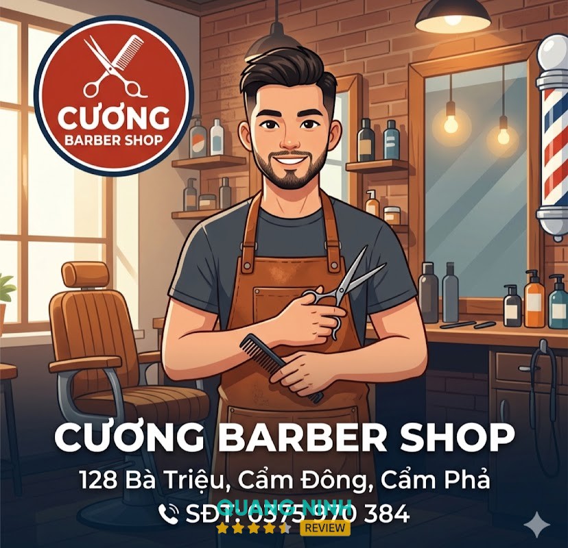 Không gian Tiệm cắt tóc nam Cương Barber