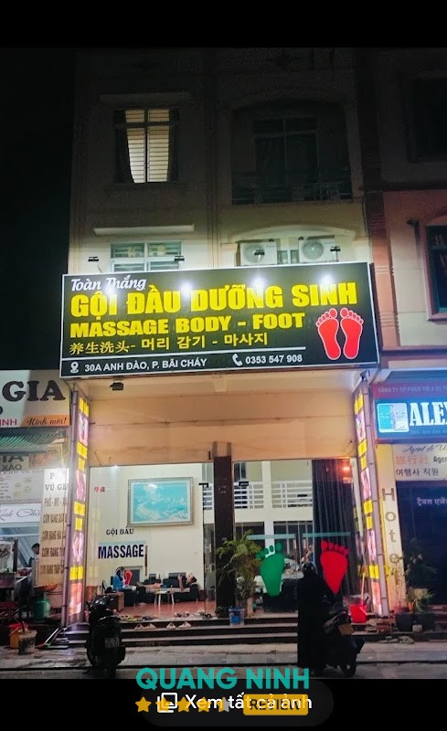 Masage, Gội Đầu Dưỡng Sinh Toàn Thắng Bãi Cháy