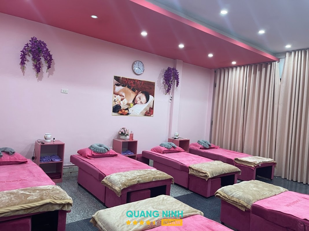 Không gian massage tại Spa Dưỡng Sinh Hoa Hồng