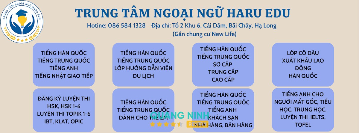 Trung Tâm Ngoại Ngữ Haru Edu Bãi Cháy